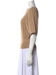 Fendi Camel Hair Bateau Neckline Sweater