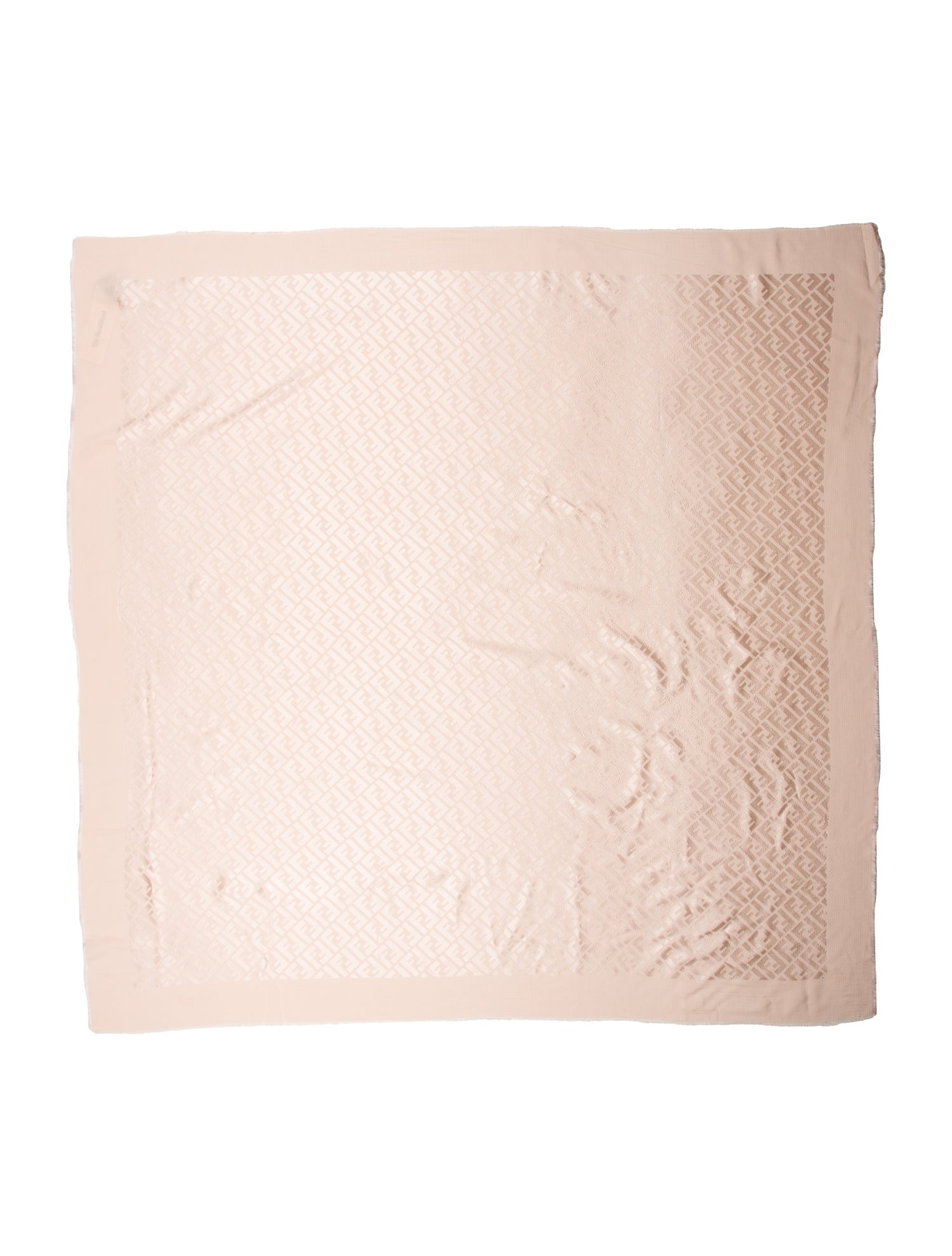 Fendi Zucca FF Logo Printed Scarf