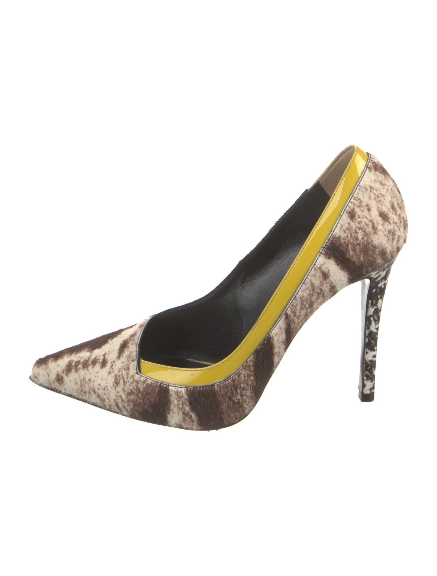 Fendi Ponyhair Animal Print Pumps