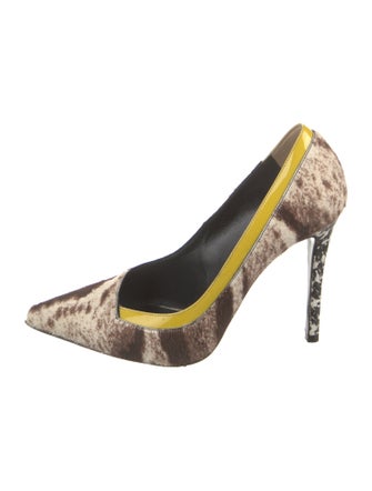 Fendi Ponyhair Animal Print Pumps