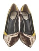 Fendi Ponyhair Animal Print Pumps