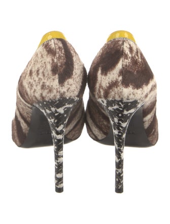 Fendi Ponyhair Animal Print Pumps
