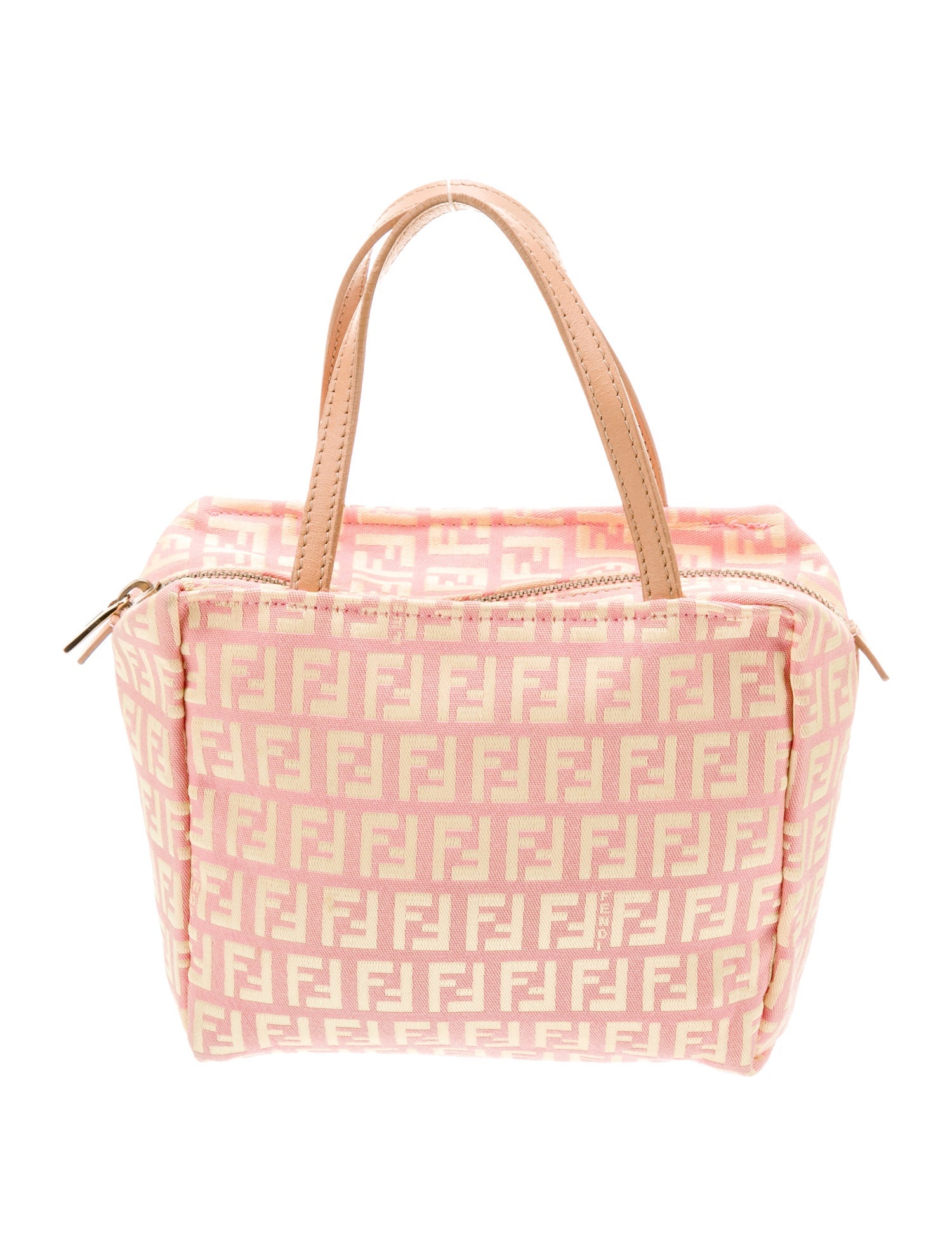 Fendi Zucchino FF Top Handle Bag