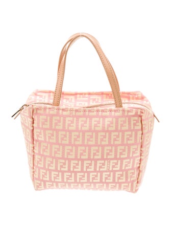 Fendi Zucchino FF Top Handle Bag