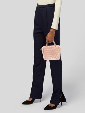Fendi Zucchino FF Top Handle Bag