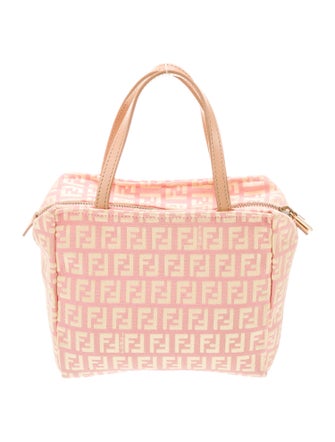 Fendi Zucchino FF Top Handle Bag