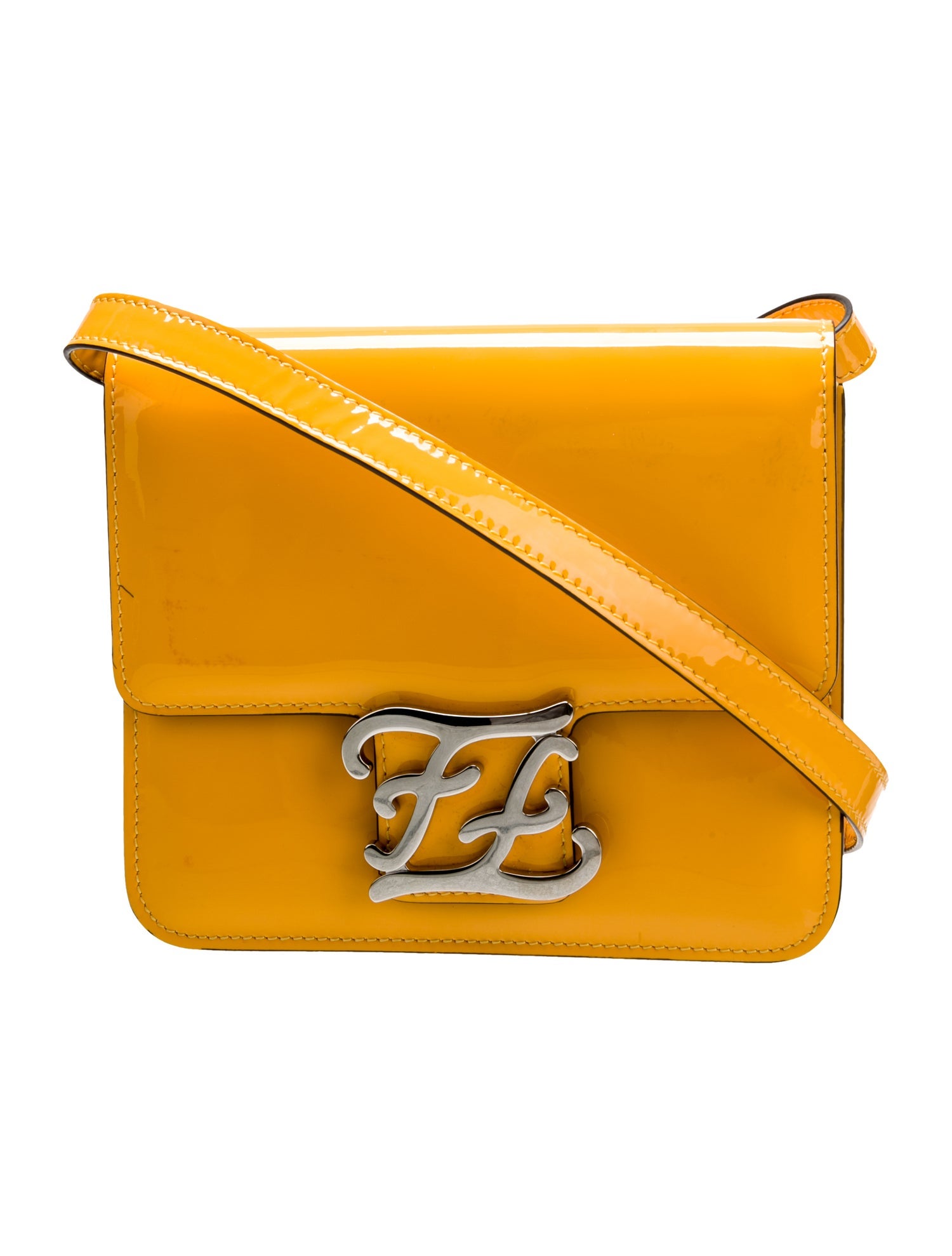 Fendi Patent Leather Karligraphy