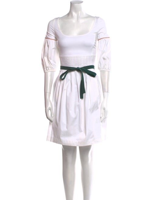 Fendi Scoop Neck Mini Dress