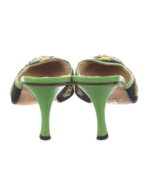 Fendi Zucca FF Logo Canvas Mules