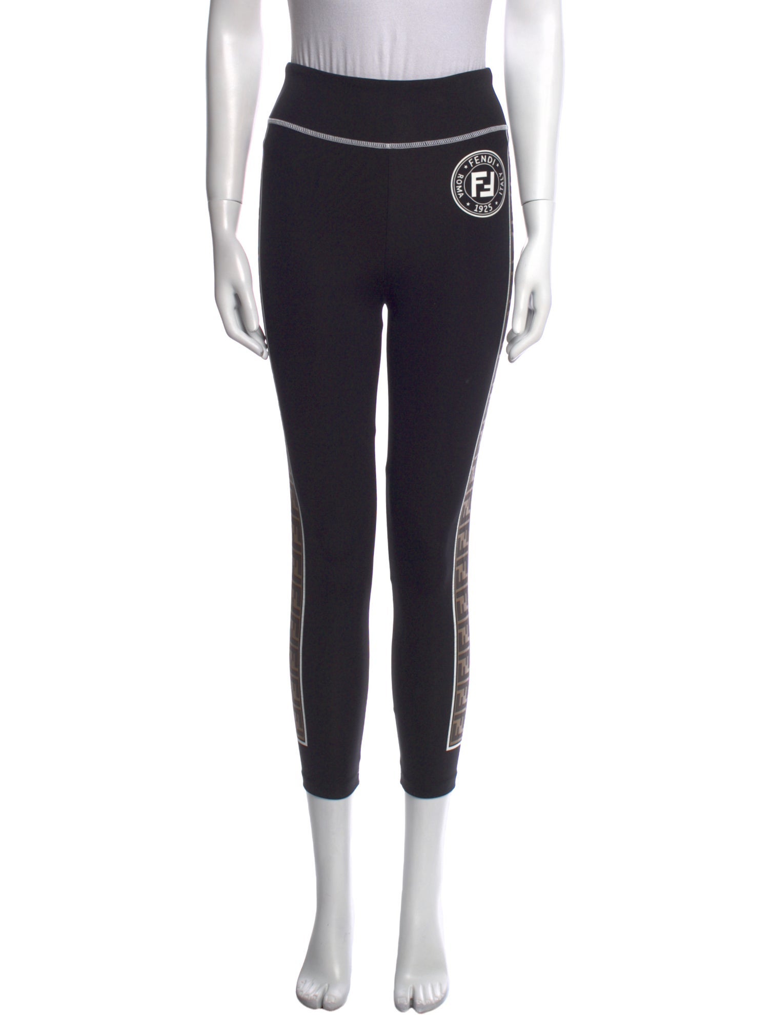 Fendi Graphic Print Skinny Leg Pants