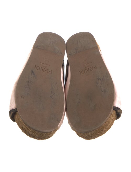 Fendi Zucca FF Logo Satin Slides