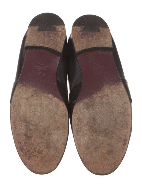 Fendi Leather Studded Accents Loafers