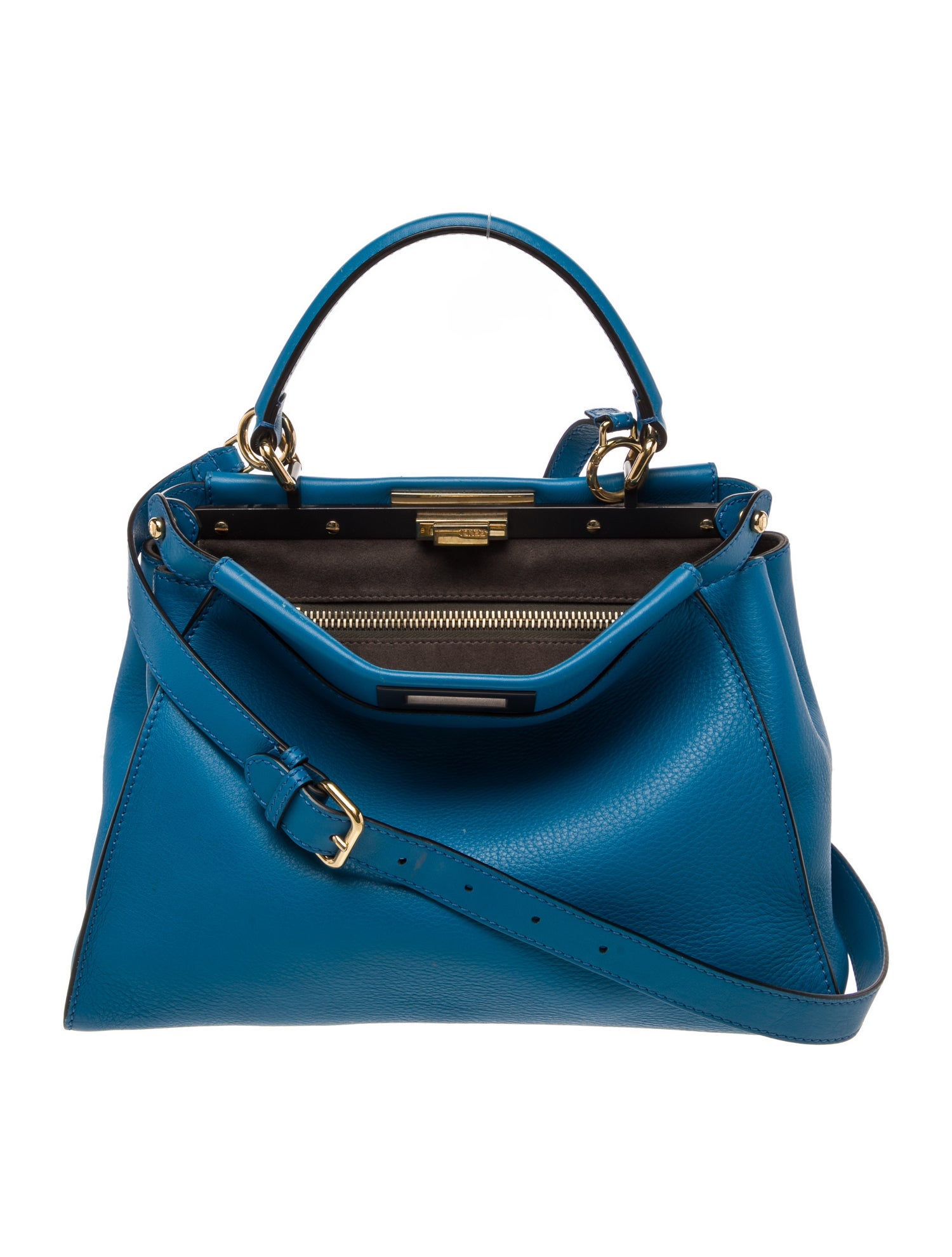 Fendi Leather Peekaboo Medium