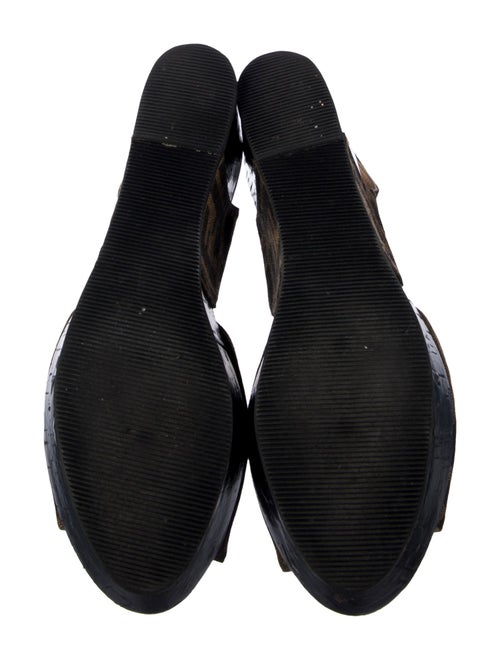 Fendi Zucca FF Logo Slingback Sandals