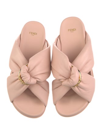 Fendi Leather Slides