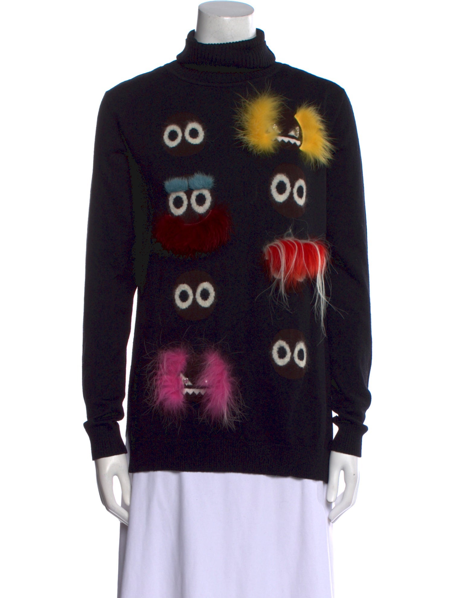 Fendi Wool Printed Sweater