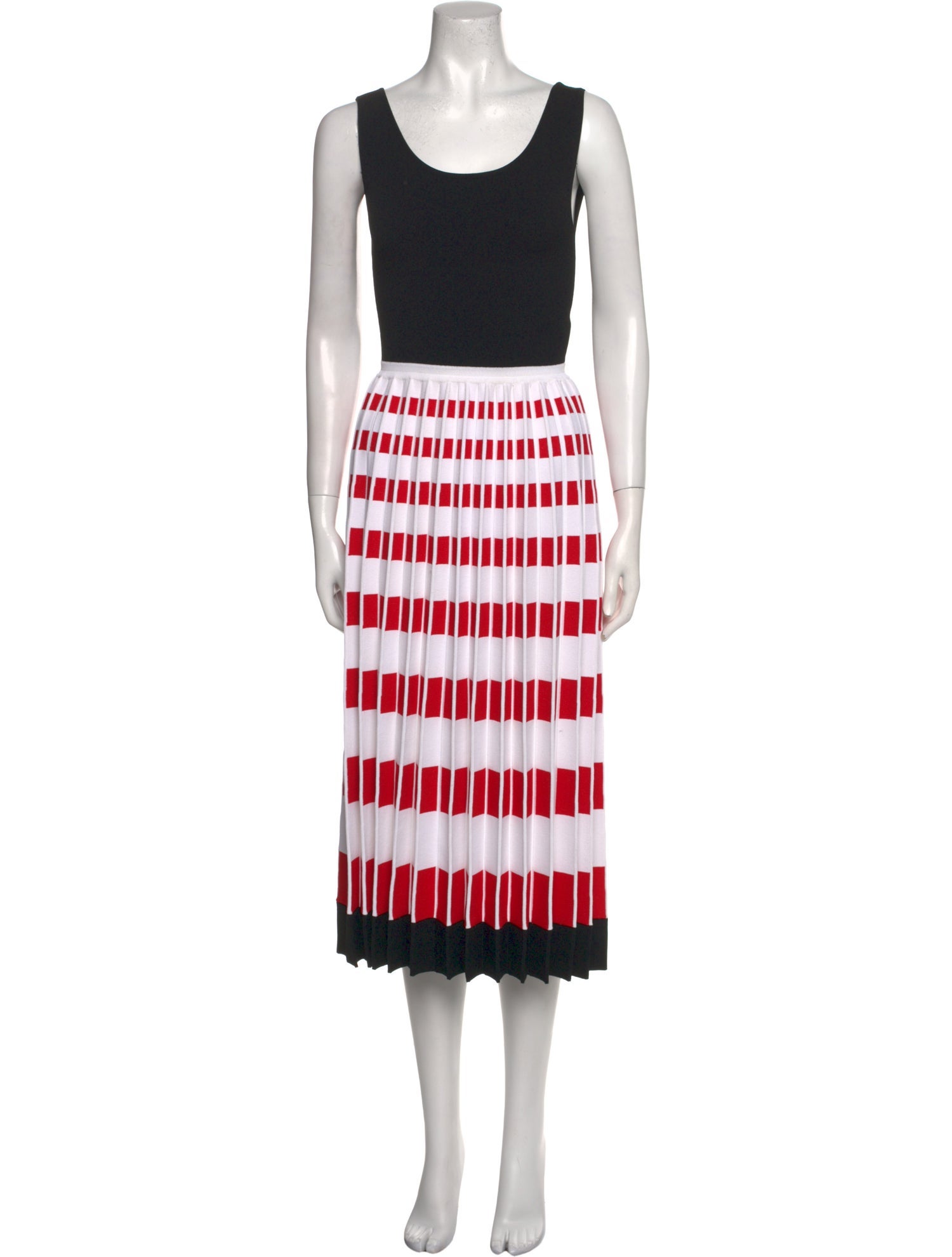 Fendi Striped Midi Length Dress