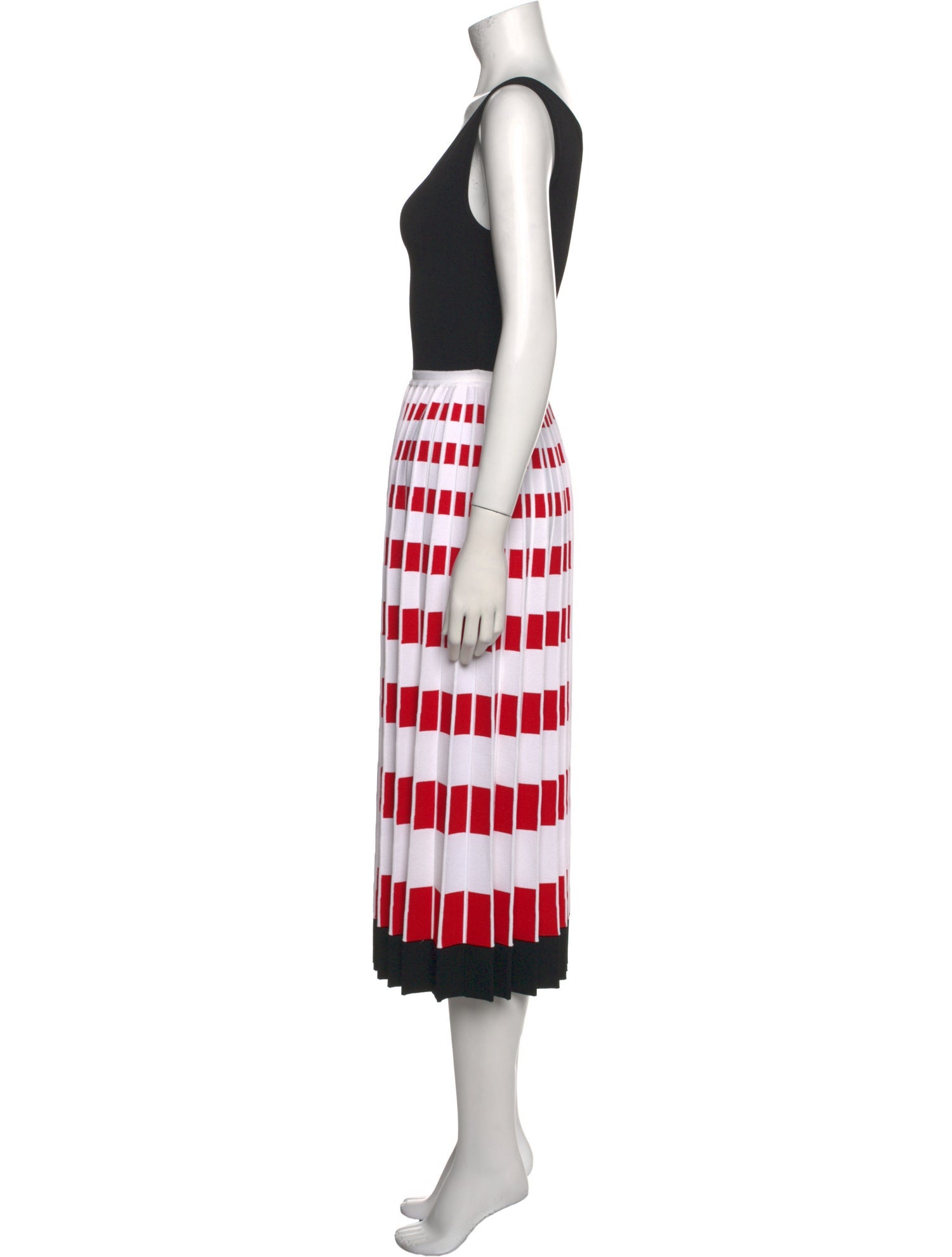 Fendi Striped Midi Length Dress
