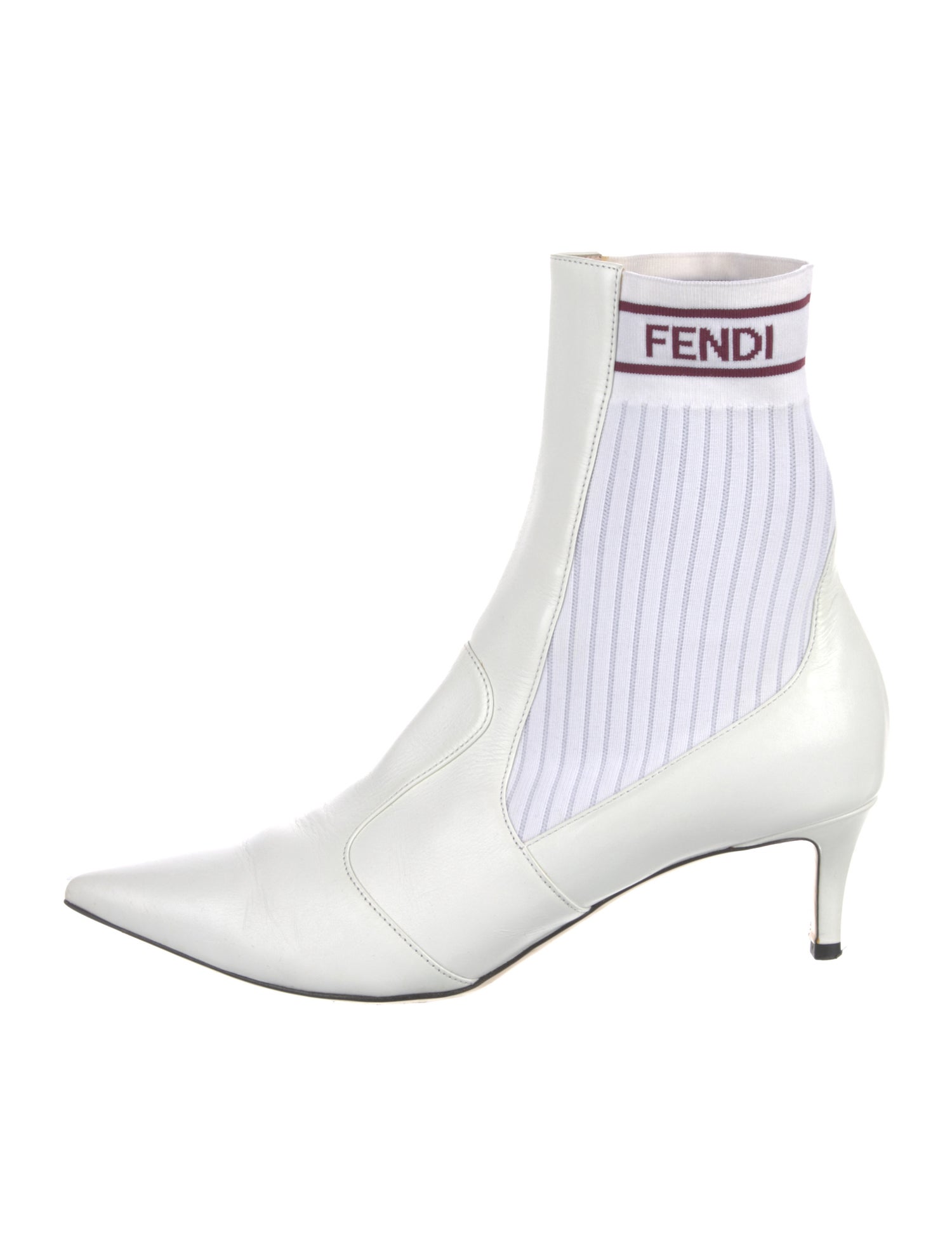 Fendi Leather Sock Boots
