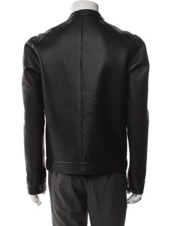 Fendi Calf Leather Moto Jacket
