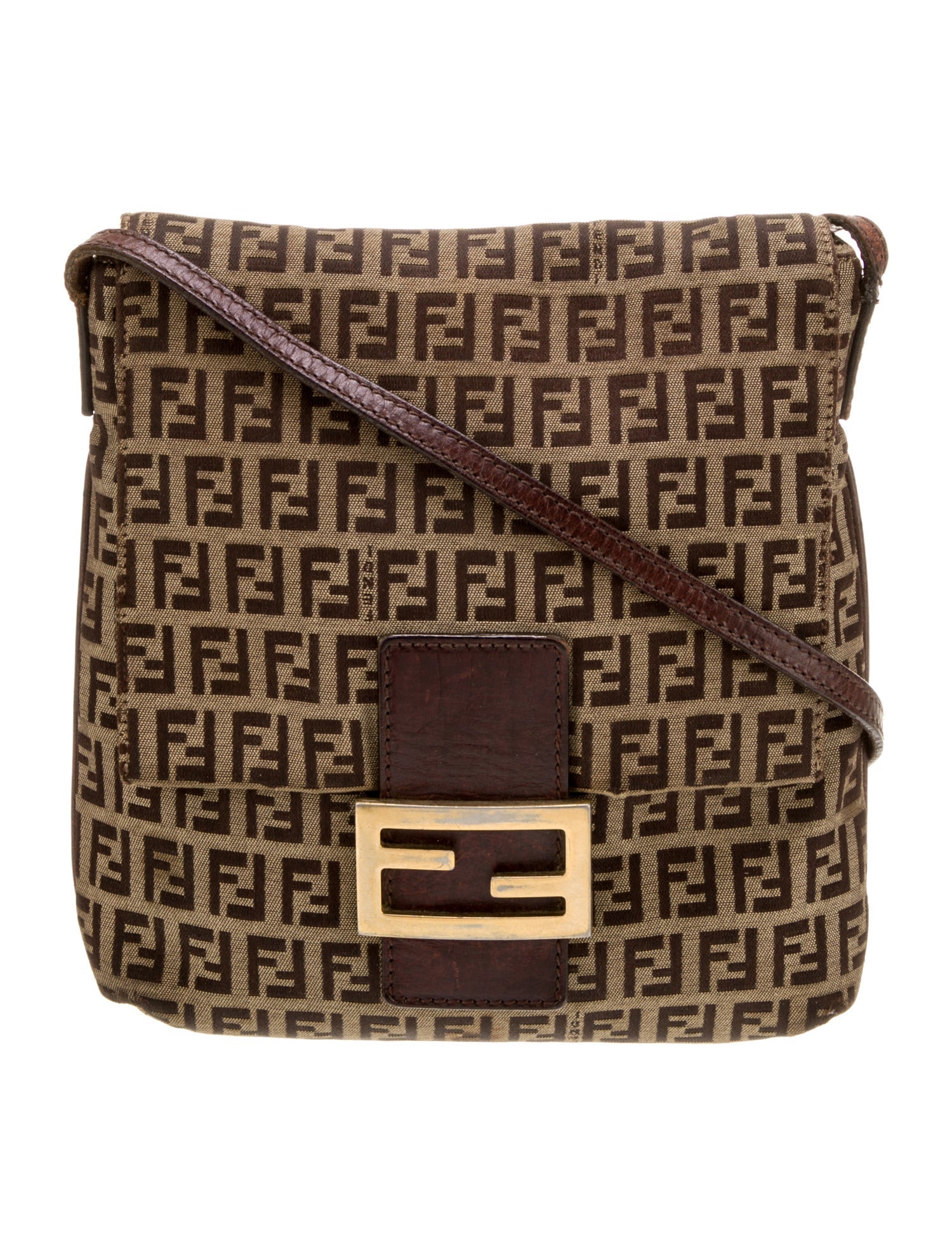 Fendi Zucchino FF Messenger Bag