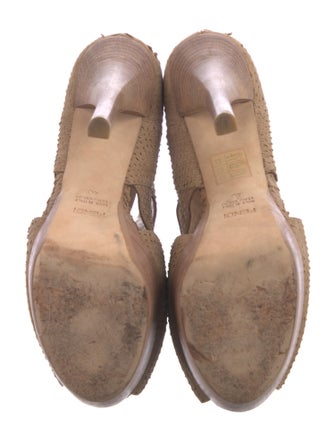 Fendi Snakeskin Mules