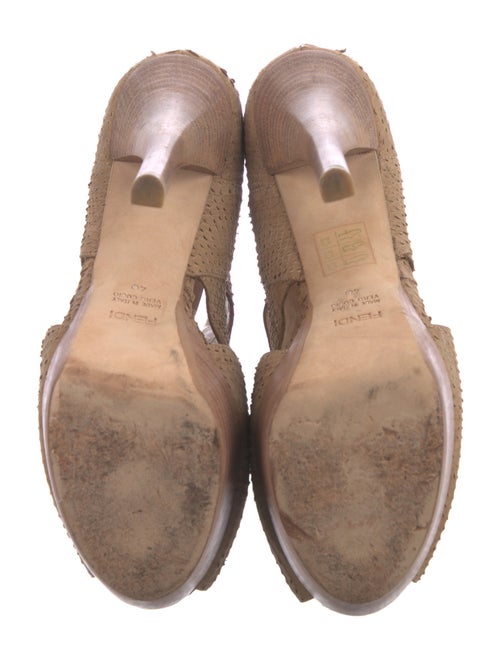 Fendi Snakeskin Mules