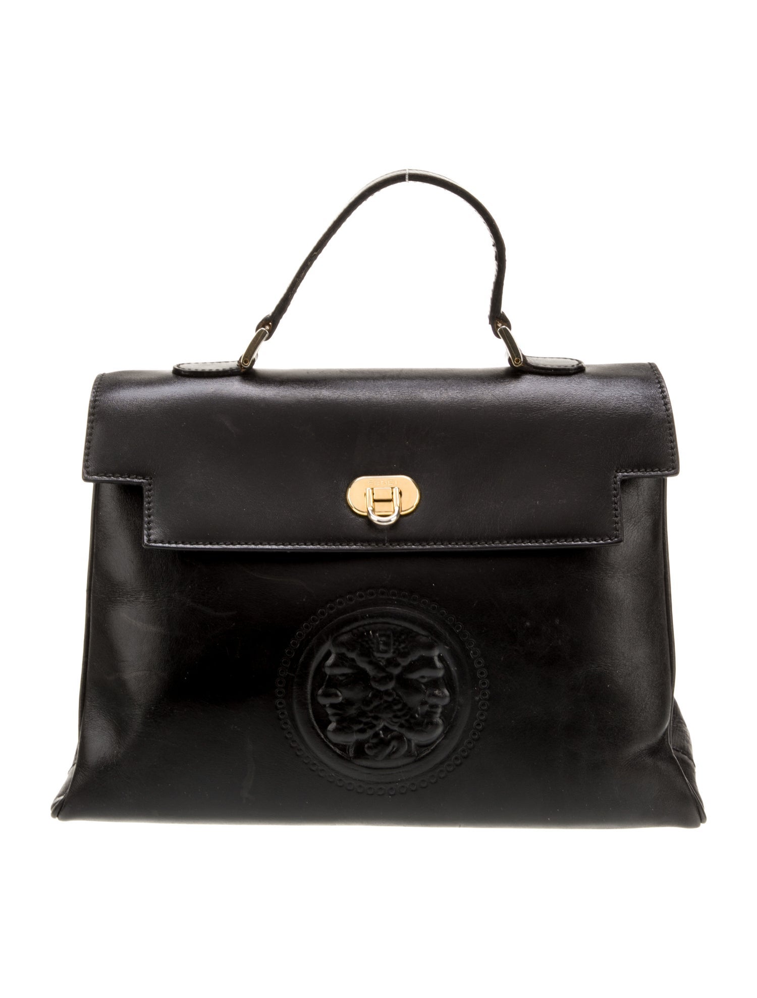 Fendi Leather Top Handle Bag
