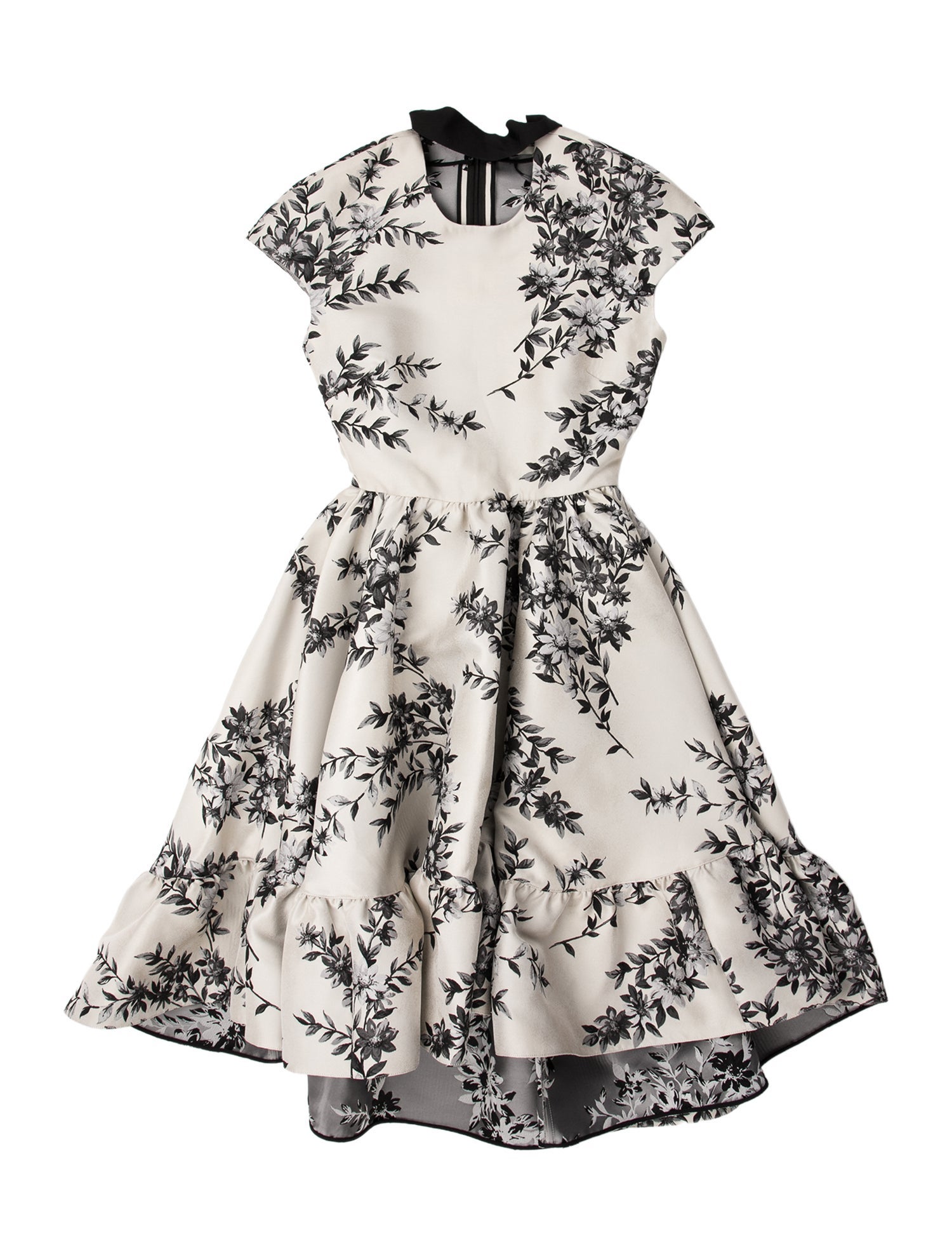 Fendi Floral Print Midi Length Dress