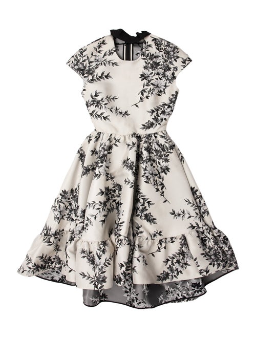 Fendi Floral Print Midi Length Dress