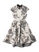 Fendi Floral Print Midi Length Dress