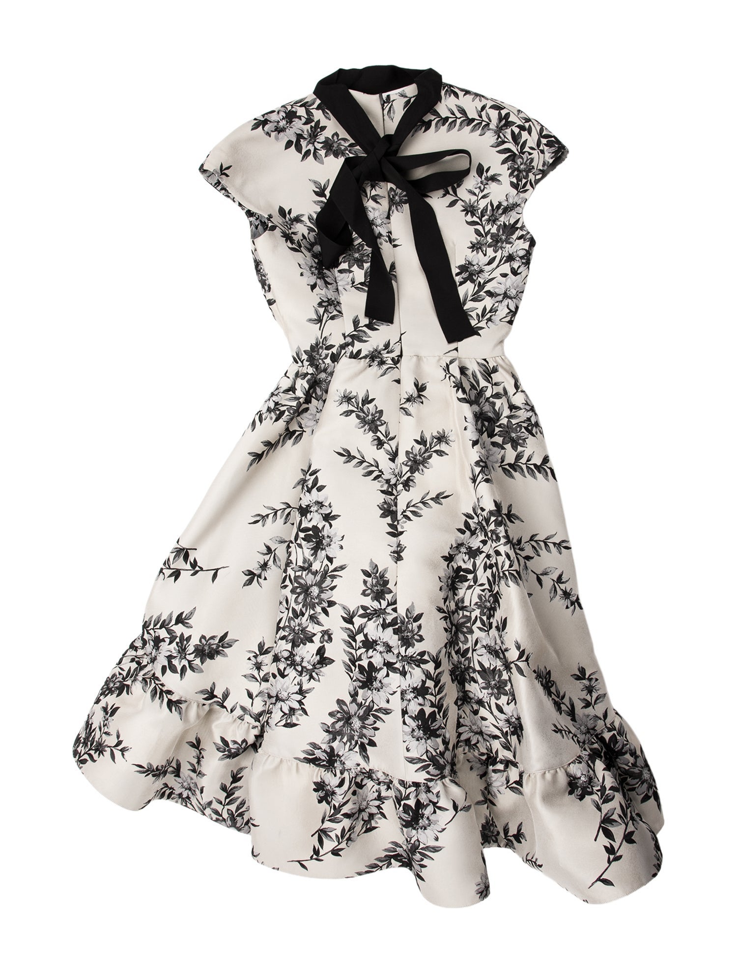 Fendi Floral Print Midi Length Dress