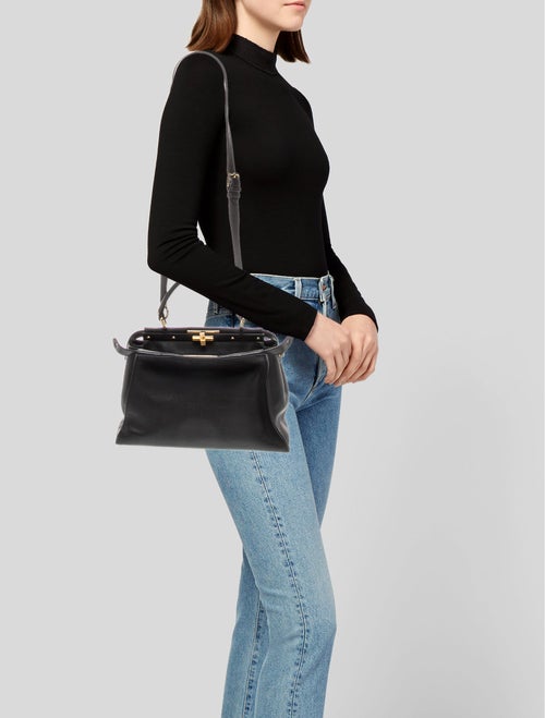 Fendi Leather Peekaboo Medium