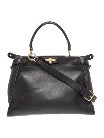 Fendi Leather Peekaboo Medium