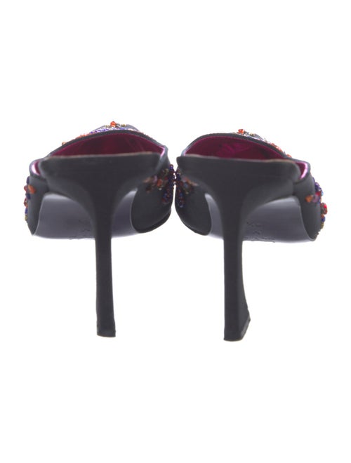 Fendi Zucca FF Logo Floral Print Mules