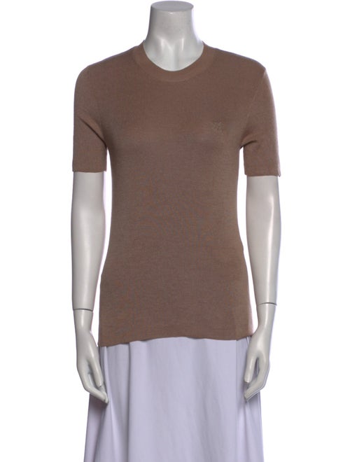 Fendi Virgin Wool Crew Neck Sweater