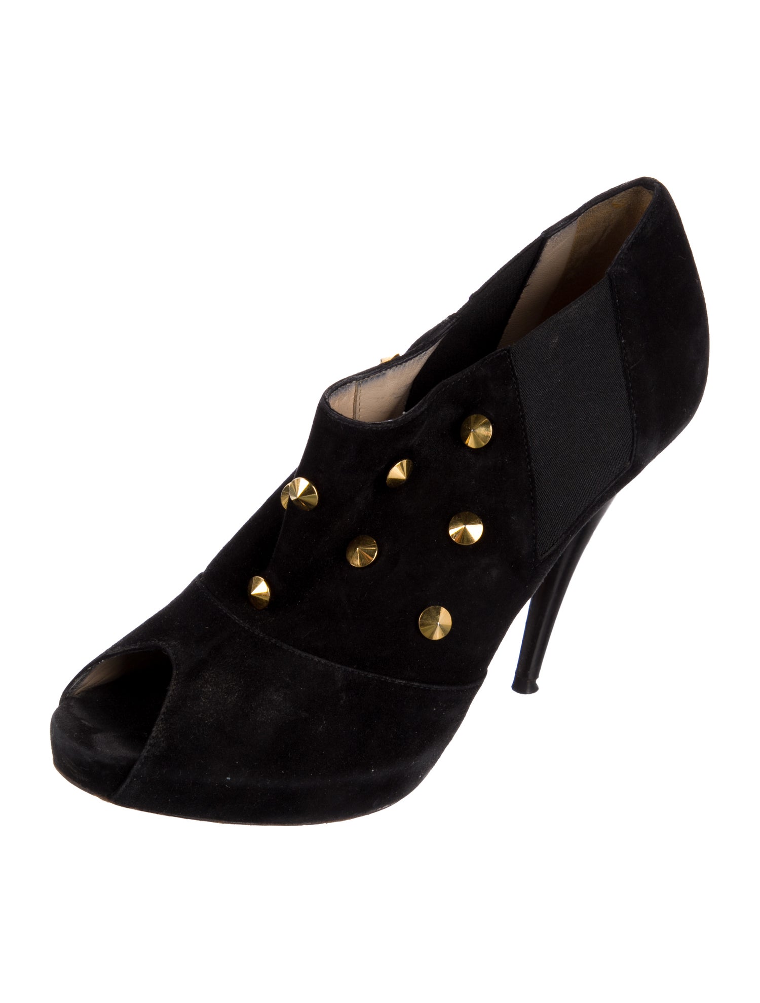 Fendi Zucca FF Logo Suede Pumps