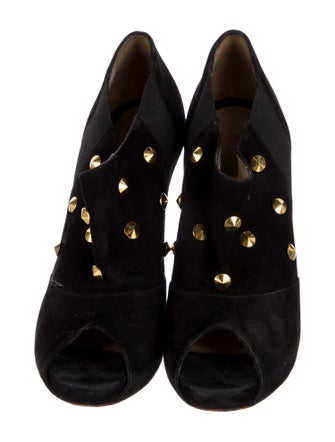 Fendi Zucca FF Logo Suede Pumps
