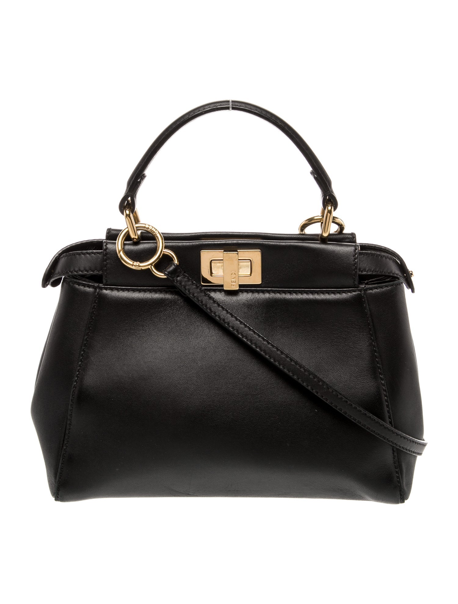 Fendi Leather Peekaboo Mini