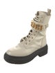 Fendi Leather Combat Boots