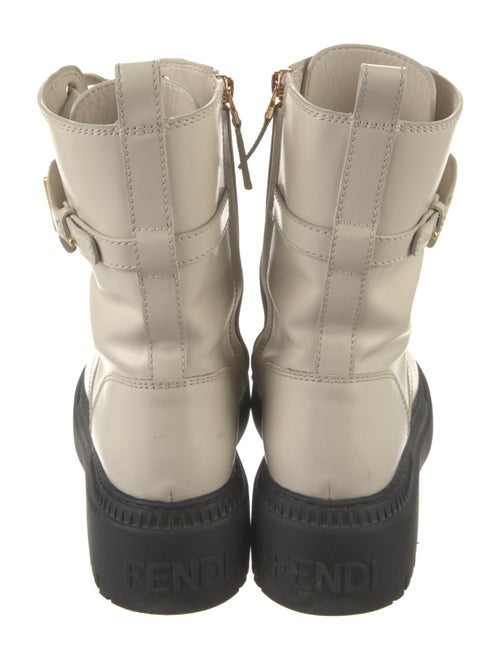 Fendi Leather Combat Boots