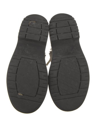 Fendi Leather Combat Boots