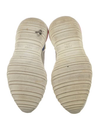 Fendi Leather Printed Sneakers