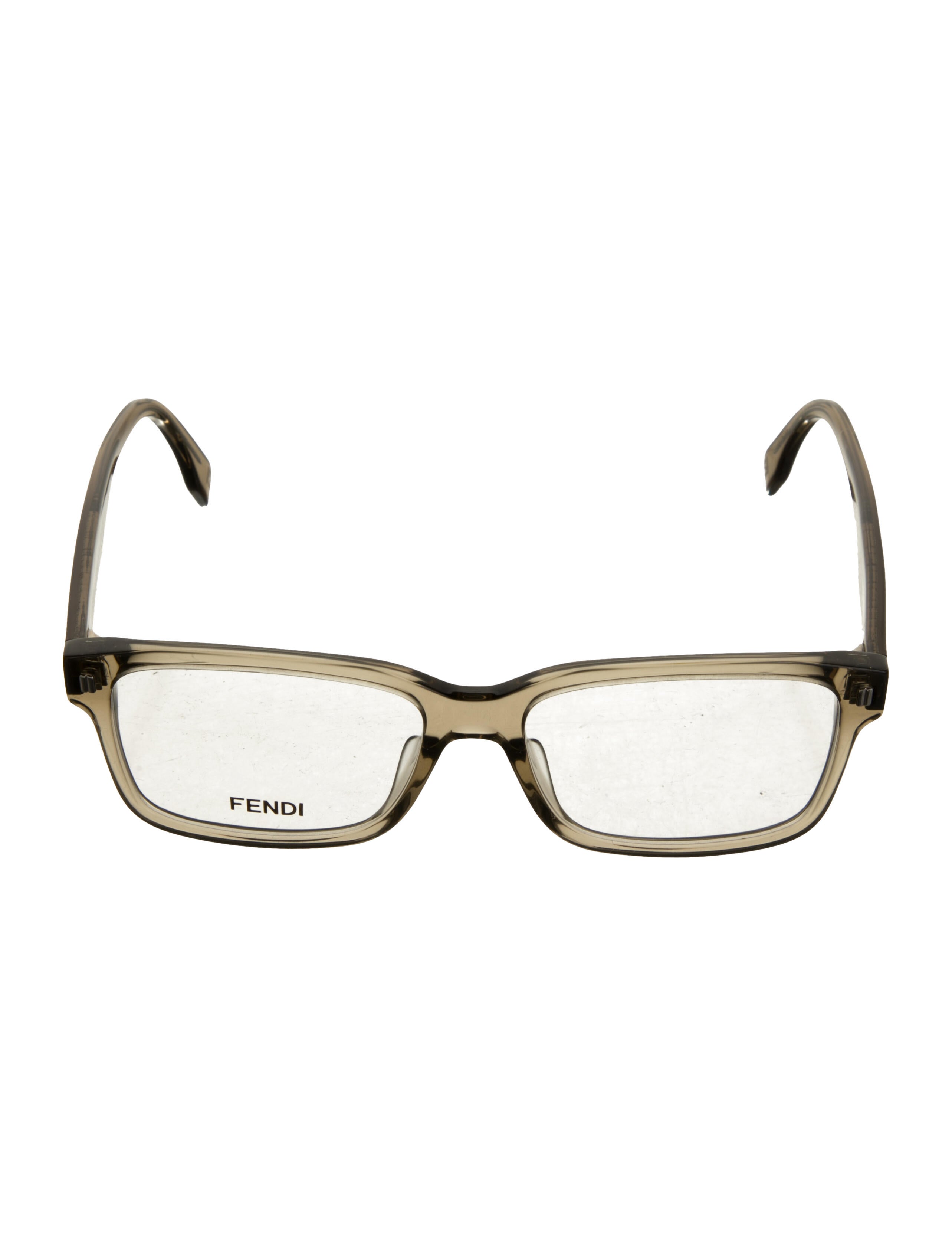Fendi Zucca FF Logo Square Eyeglasses