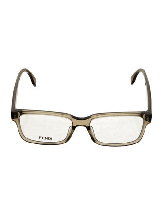 Fendi Zucca FF Logo Square Eyeglasses