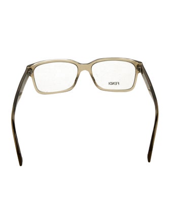 Fendi Zucca FF Logo Square Eyeglasses