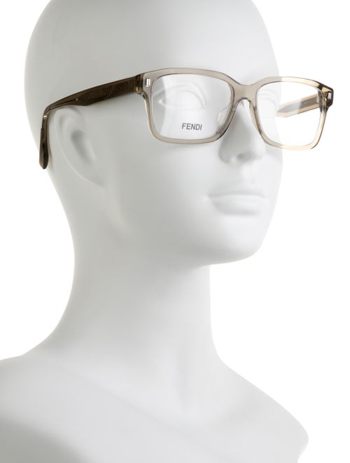 Fendi Zucca FF Logo Square Eyeglasses