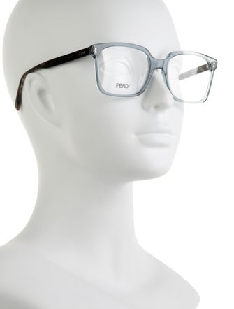 Fendi Zucca FF Logo Square Eyeglasses