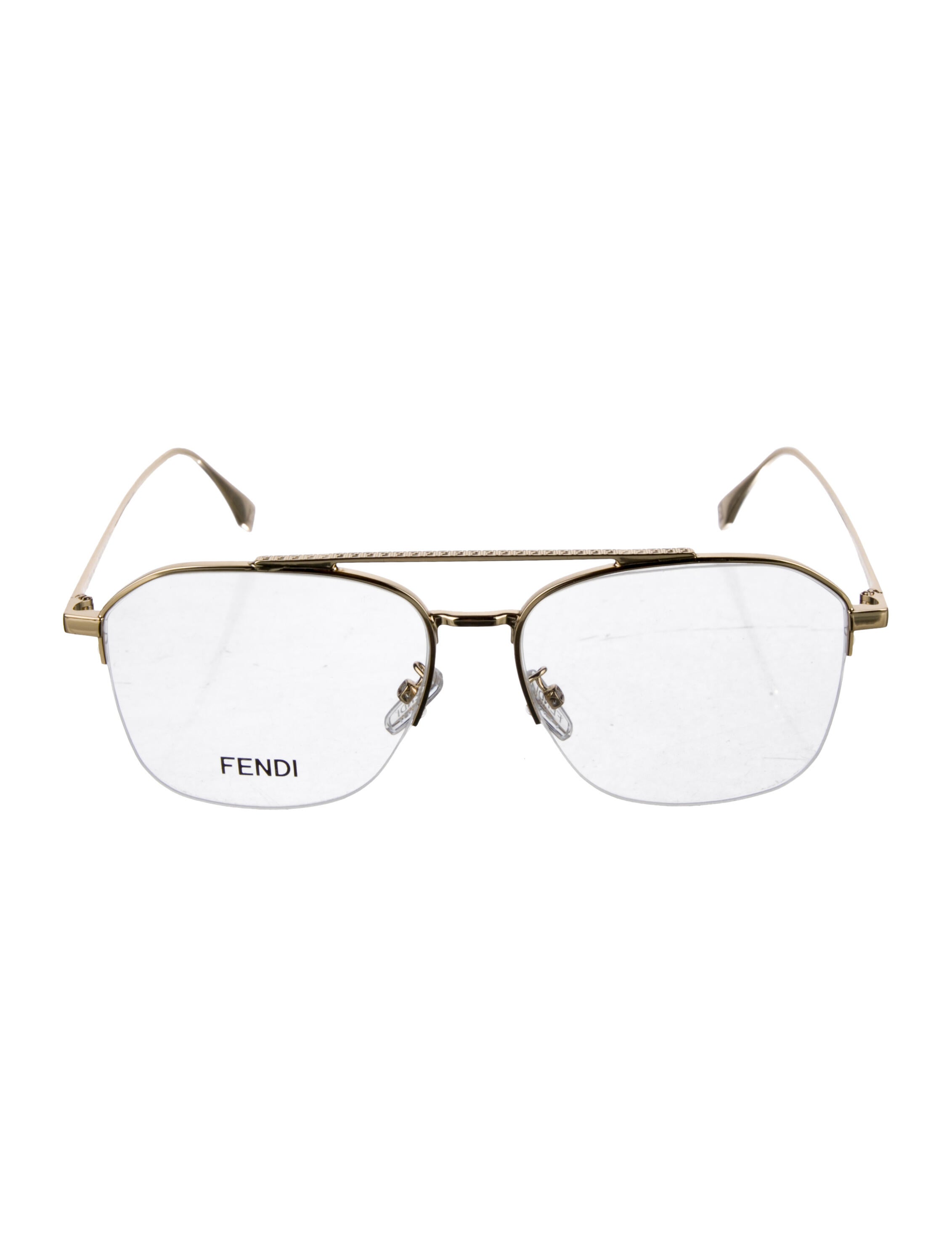 Fendi Zucca FF Logo Square Eyeglasses