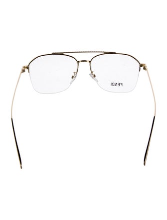 Fendi Zucca FF Logo Square Eyeglasses